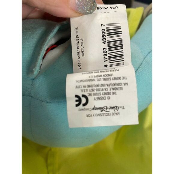 Disney Store Snow White Seven Dwarfs Dopey Light Up Musical Christmas 12" Plush - Picture 5 of 5